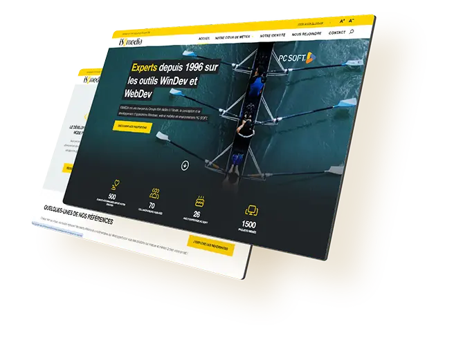 Page web moderne pour les applications WinDev et WebDev